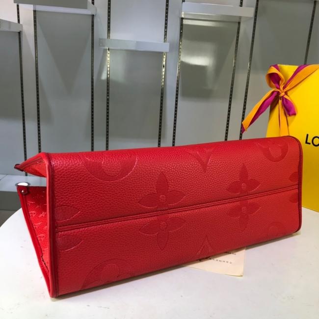 lv 原版货 高端品质 压纹皮大花ONTHEGO M445713工作、购物或周末出游