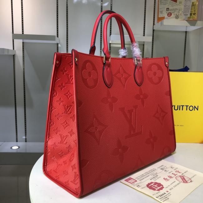 lv 原版货 高端品质 压纹皮大花ONTHEGO M445713工作、购物或周末出游