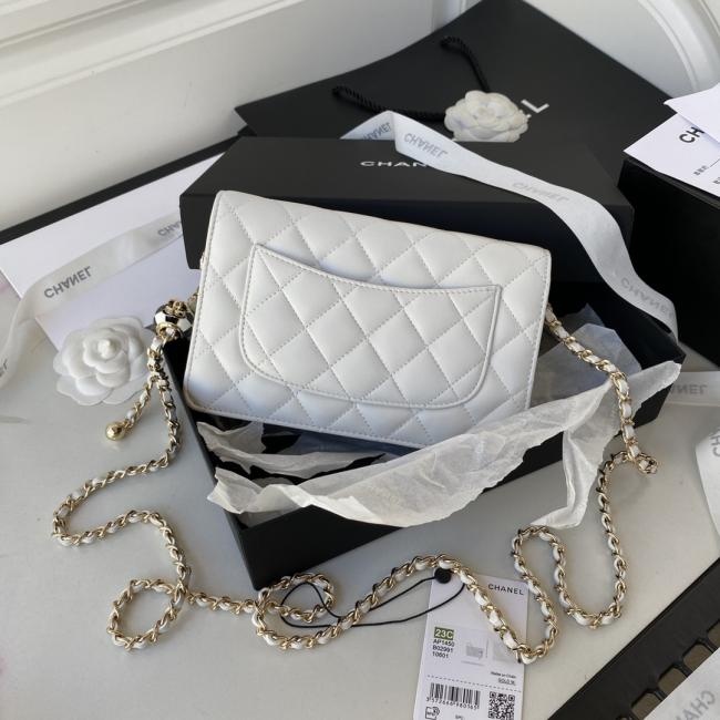 CHANEL 580 Wallet on chain 羊皮足球包，e链子小包A款式，私人定制设计