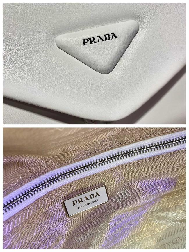 PRADA 1BC165进口小羊皮新款女包，复古风格时尚设计