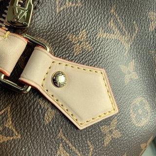 LV Speedy Bandoulière 20 Monogram 帆布牛皮革手提包