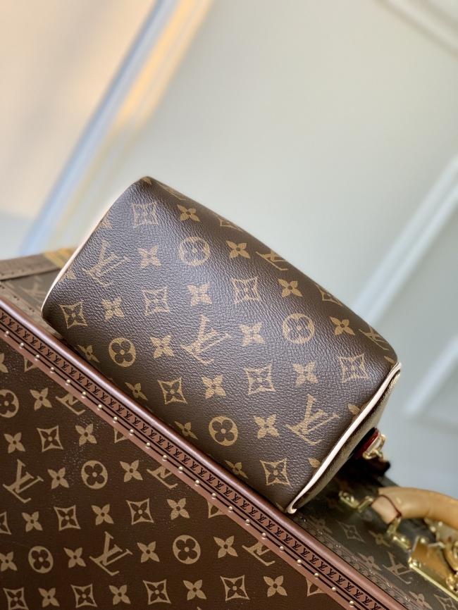 LV Speedy Bandoulière 20 Monogram 帆布牛皮革手提包