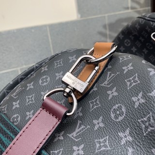 LV M86855 KEEPALL 男士黑花印花丝印旅行袋