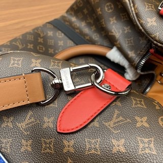 LV M56855 KEEPALL 旅行袋 老花印花丝印男士旅行袋