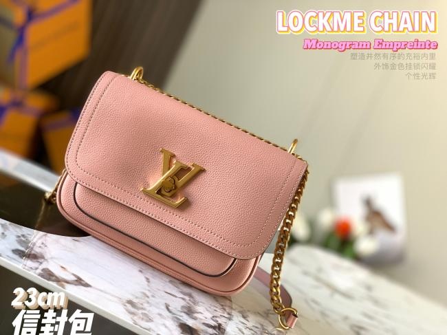 LV M57071 Monogram Empreinte 木兰粉信使包，原厂料，出厂0