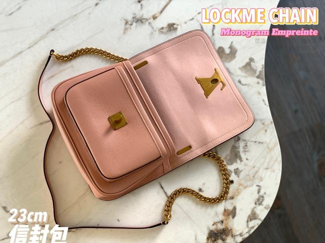 LV M57071 Monogram Empreinte 木兰粉信使包，原厂料，出厂0