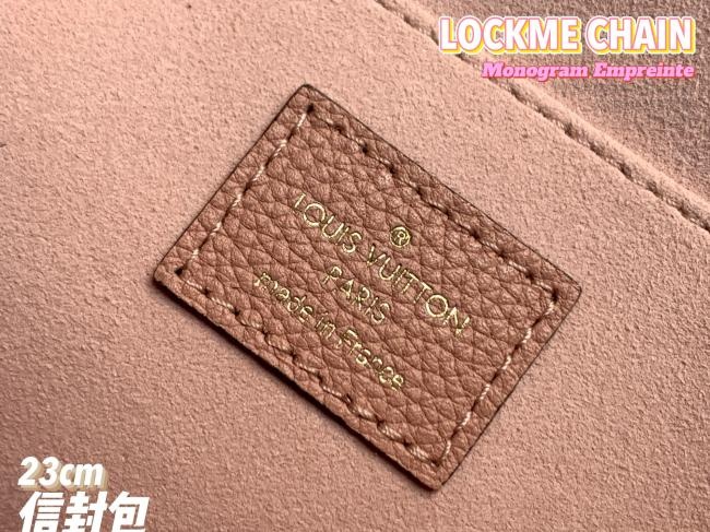 LV M57071 Monogram Empreinte 木兰粉信使包，原厂料，出厂0