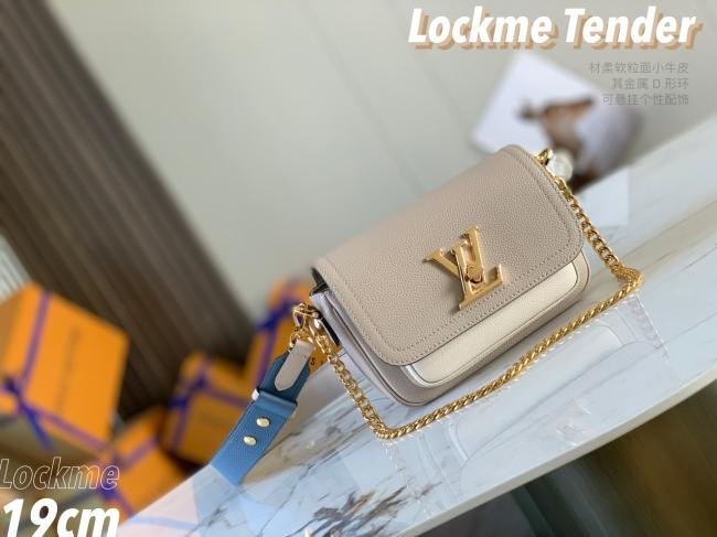 LV Lockme Tender M58554 粒面小牛皮手袋