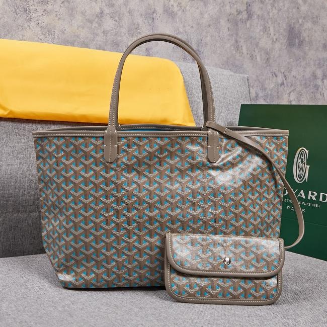 Goyard 周年限量款灰粉系列大中购物袋