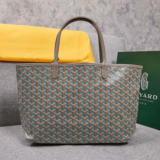 Goyard 周年限量款灰粉系列大中购物袋