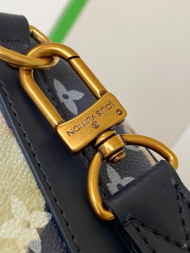 LV Keepall XS 手袋黑银拼色 南瓜丝印20枕头迷你枕头