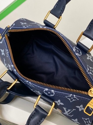 LV Keepall XS 手袋黑银拼色 南瓜丝印20枕头迷你枕头