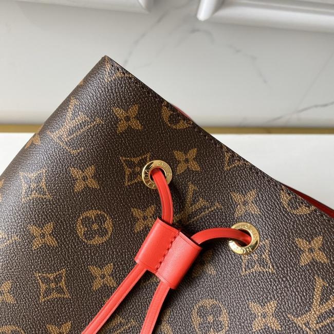 LV M44021 Néonoé Monogram帆布小牛皮装饰水桶包