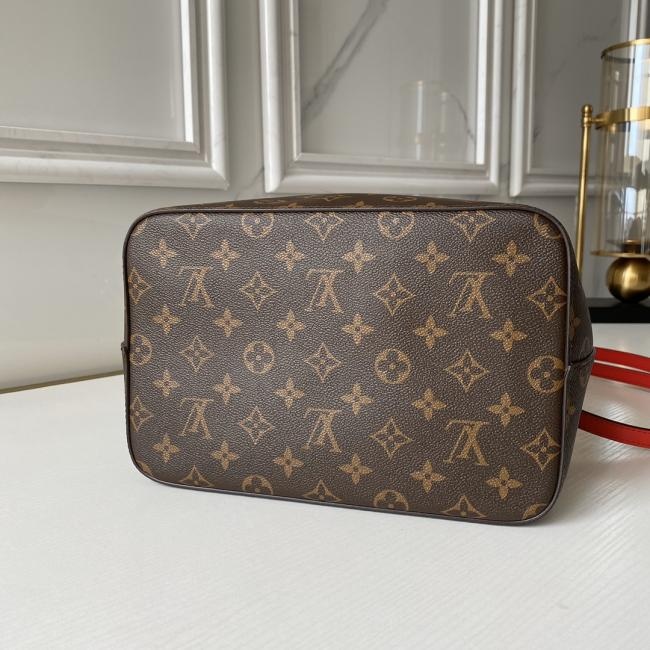 LV M44021 Néonoé Monogram帆布小牛皮装饰水桶包