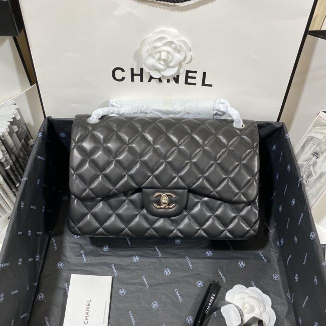 香奈儿CHANEL JUMBO 1113大号30m进口小羊皮粉色新款