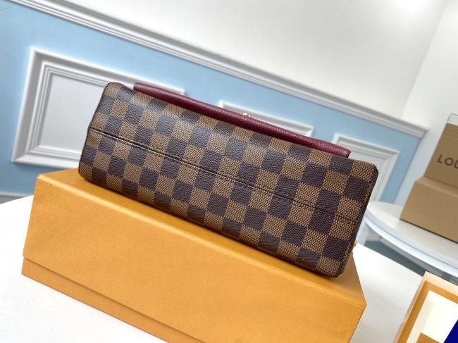 LV Vavin N40109 Damier Ebene小号手袋，轻质舒适，LV经典旅行风格