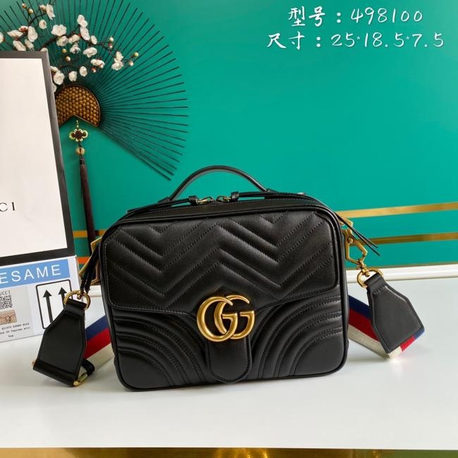 Gucci498新款牛皮包，时尚克色设计