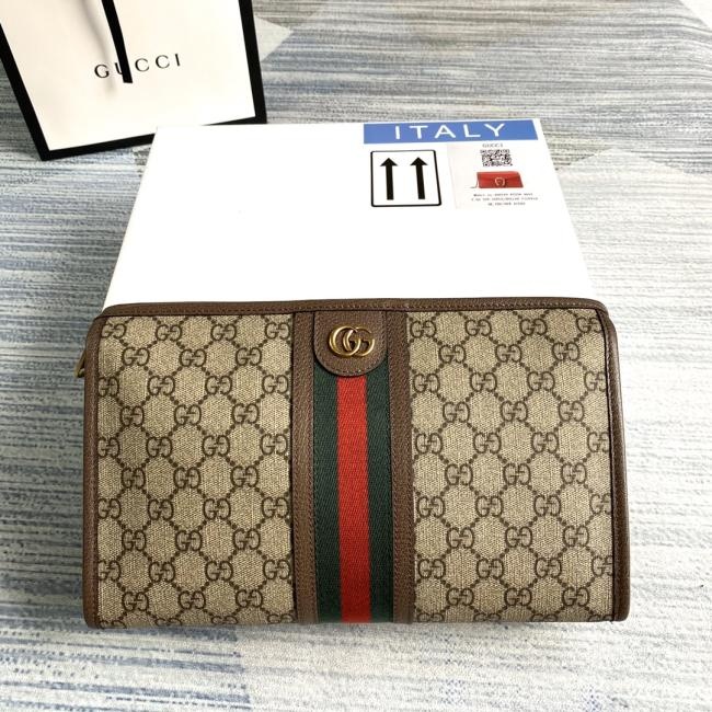 GUCCI GG Supreme 598234皮啡PVC 全套包装