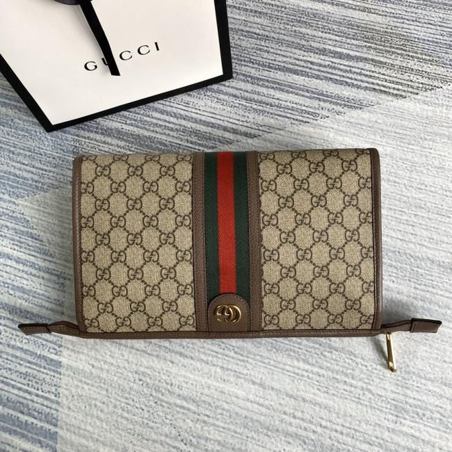 GUCCI GG Supreme 598234皮啡PVC 全套包装