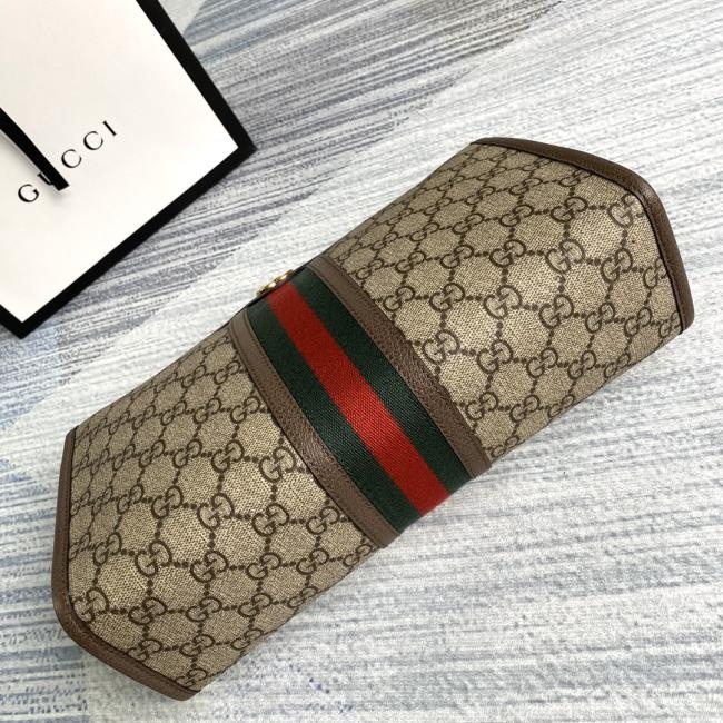 GUCCI GG Supreme 598234皮啡PVC 全套包装