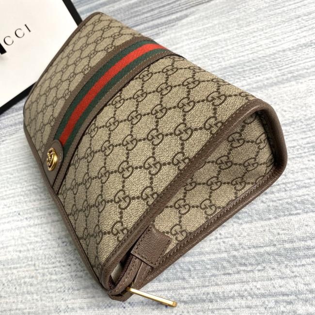 GUCCI GG Supreme 598234皮啡PVC 全套包装