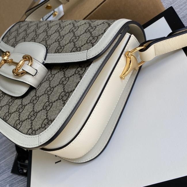 Gucci 1955 Horsebit Bag 602204，经典Monogram设计，全套包装，尺寸25x18x8cm