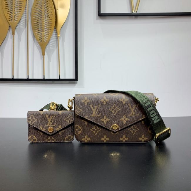 LV M80091 Félicie Strap & Go 手袋，经典 Monogram 帆布款式