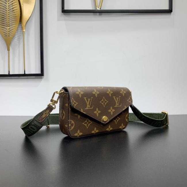 LV M80091 Félicie Strap & Go 手袋，经典 Monogram 帆布款式