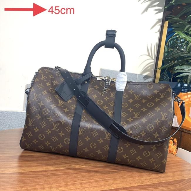 LV M56711 Keepall 旅行袋，配肩带，Monogram帆布款式