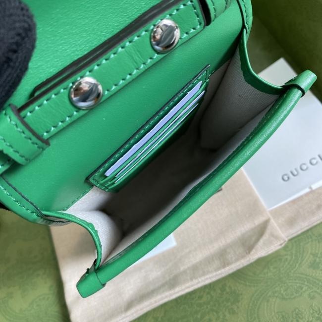 Gucci GG 625571 Ophidia Epilogue 绿色迷你手提包