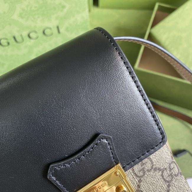 Gucci 658229 Padlock系列原厂牛皮手机包