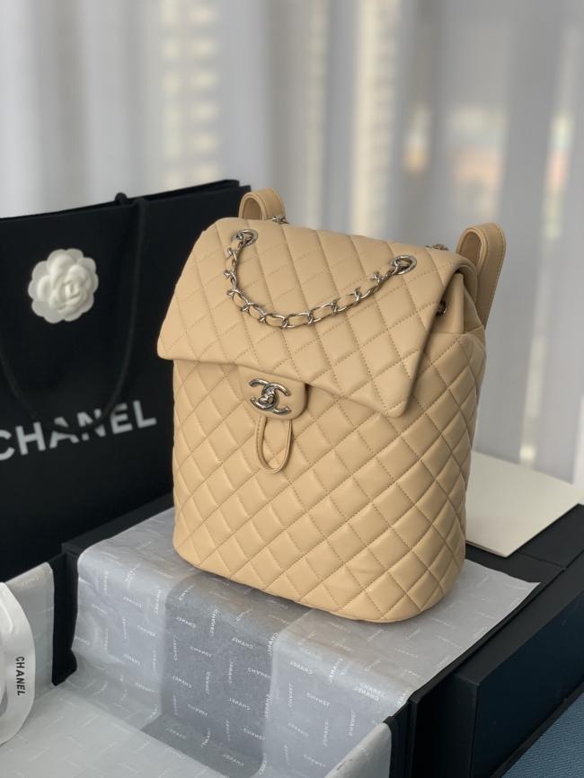 CHANEL 中号91121经典羊皮背包，全羊皮制作，手感柔软