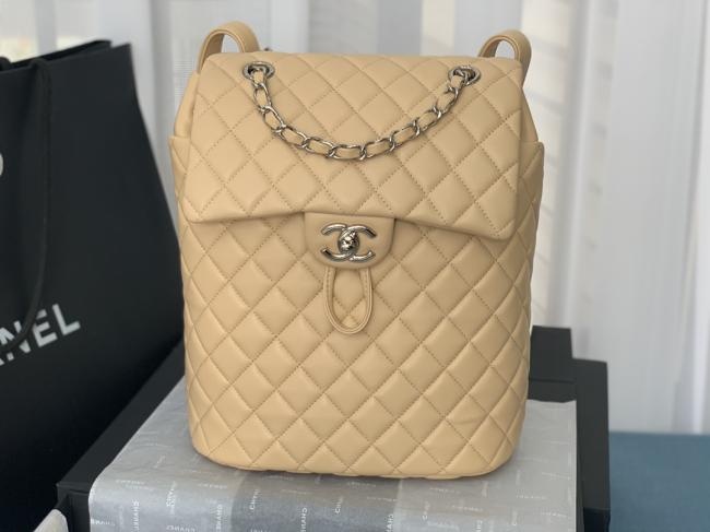 CHANEL 中号91121经典羊皮背包，全羊皮制作，手感柔软