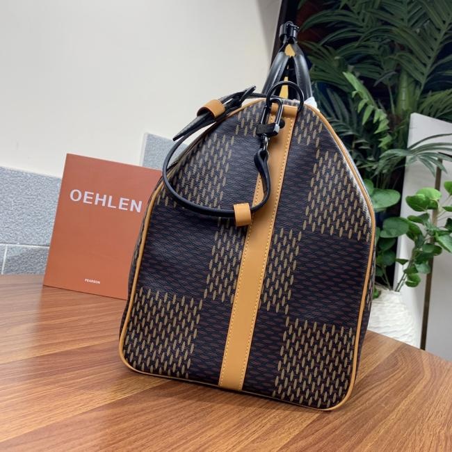 LV KEEPALL Nigo 50旅行到袋，经典包型撞色设计