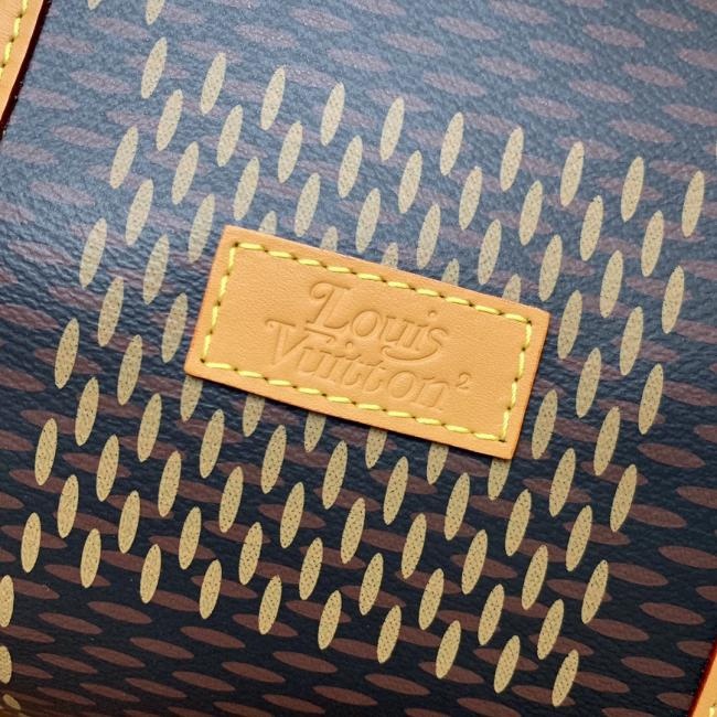 LV KEEPALL Nigo 50旅行到袋，经典包型撞色设计