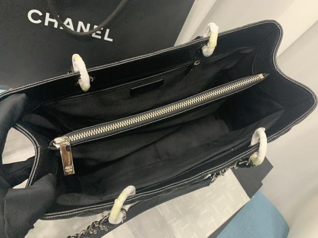 CHANEL 50995牛皮球纹经典购物袋，金色五金，真皮包