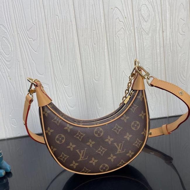 LV M81098 Ghesquière 2022早春新款手袋揭秘-Loop半月形法棍包