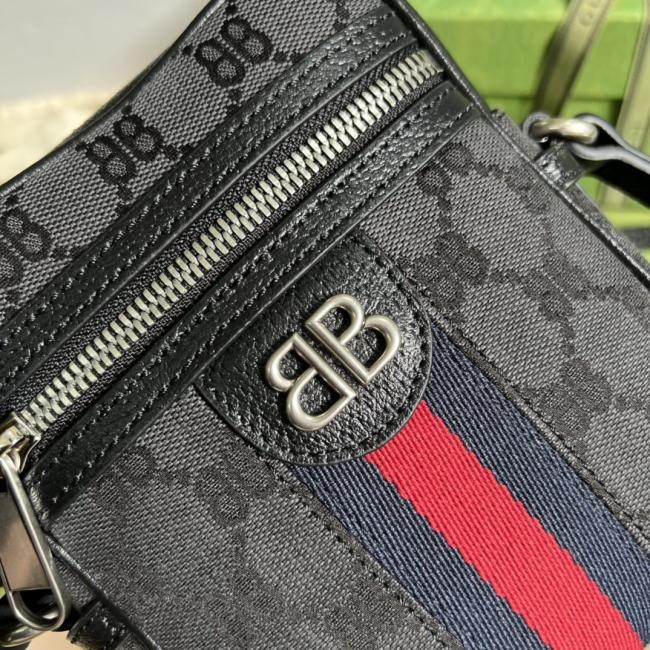 Balenciaga 哈客涂层帆布拉链单肩包129