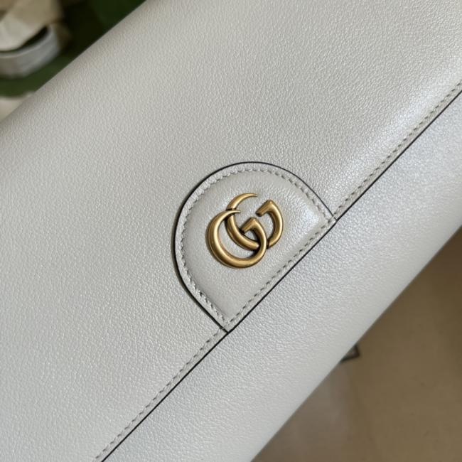 GUCCI 6757迷你托特包 白色全皮款式