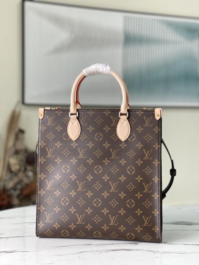 LV M45848 经典Sac Plat中号手袋，Monogram帆布，多种搭配