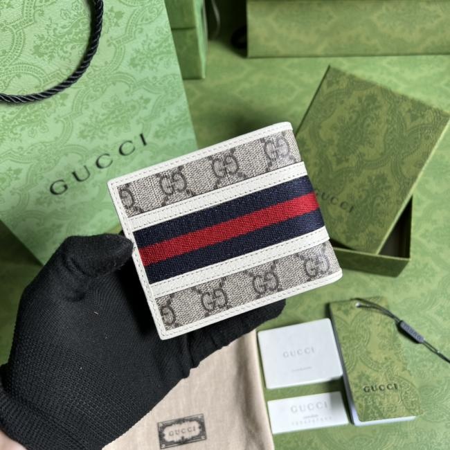 Gucci 597606 GG经典款绿盒包装钱夹