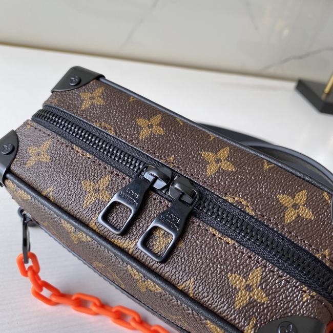 Louis Vuitton MINI SOFT TRUNK 吴亦凡同款 Monogram 印花树脂链带手提肩背包