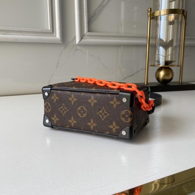 Louis Vuitton MINI SOFT TRUNK 吴亦凡同款 Monogram 印花树脂链带手提肩背包