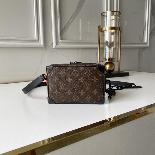 Louis Vuitton MINI SOFT TRUNK 吴亦凡同款 Monogram 印花树脂链带手提肩背包