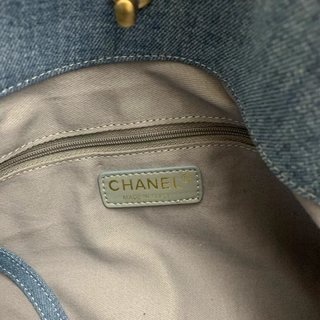 CHANEL新款印花牛仔布休闲单肩包AS3156