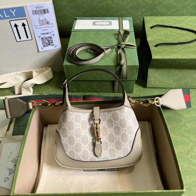 Gucci UN3AG 12 Jackie 1961系列米色皮革手袋，Gucci Aria-时尚咏叹调经典设计