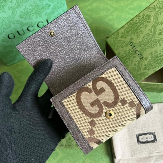 Gucci Aria-时尚咏叹调系列 658635原厂绿盒包装皮竹节钱包