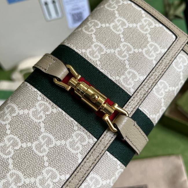 Gucci Jackie1961系列米胶燕麦色链条包6526款式