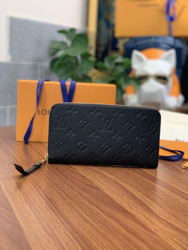 LV Zippy Monogram Empreinte 黑色钱夹