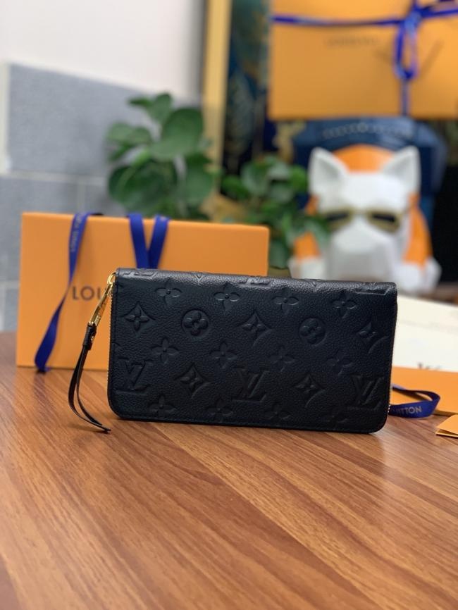 LV Zippy Monogram Empreinte 黑色钱夹